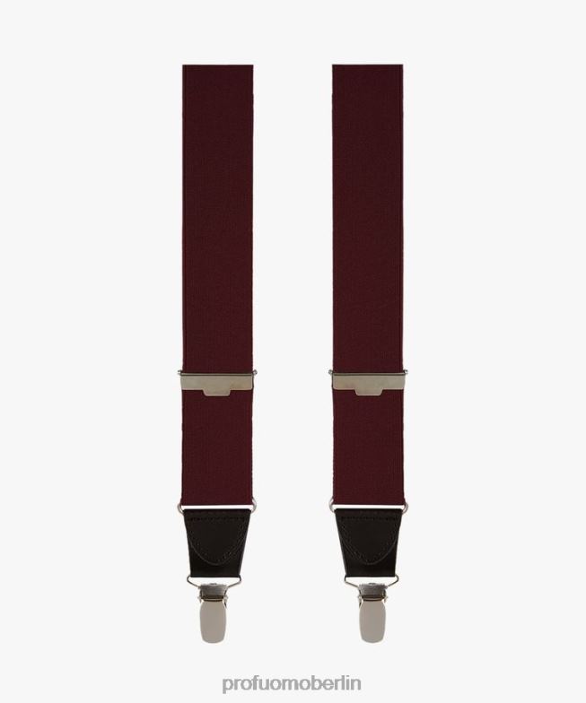 Zubehör de Profuomo Männer Zahnspange Bordeaux BR442669