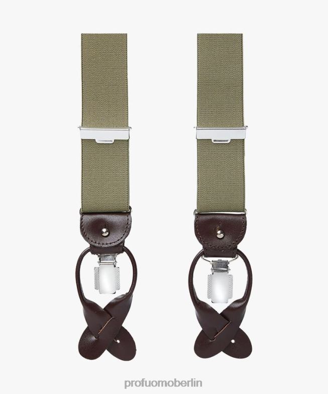 Zubehör de Profuomo Männer Zahnspange Olive BR442672