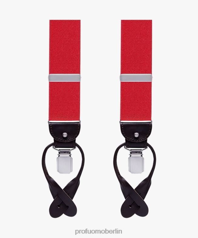 Zubehör de Profuomo Männer Zahnspange Rot BR442684