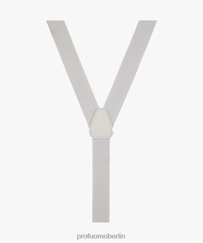 Zubehör de Profuomo Männer Zahnspange Weiß BR442663