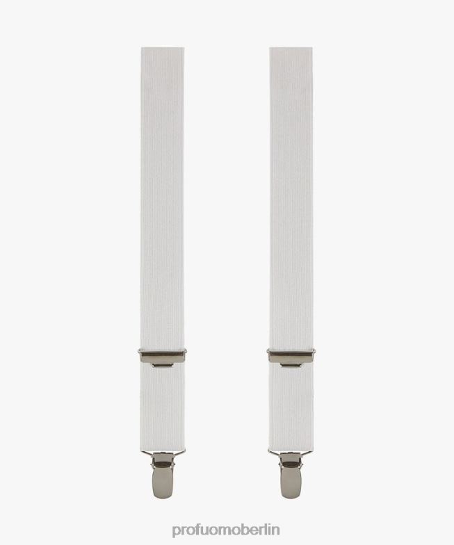 Zubehör de Profuomo Männer Zahnspange Weiß BR442663